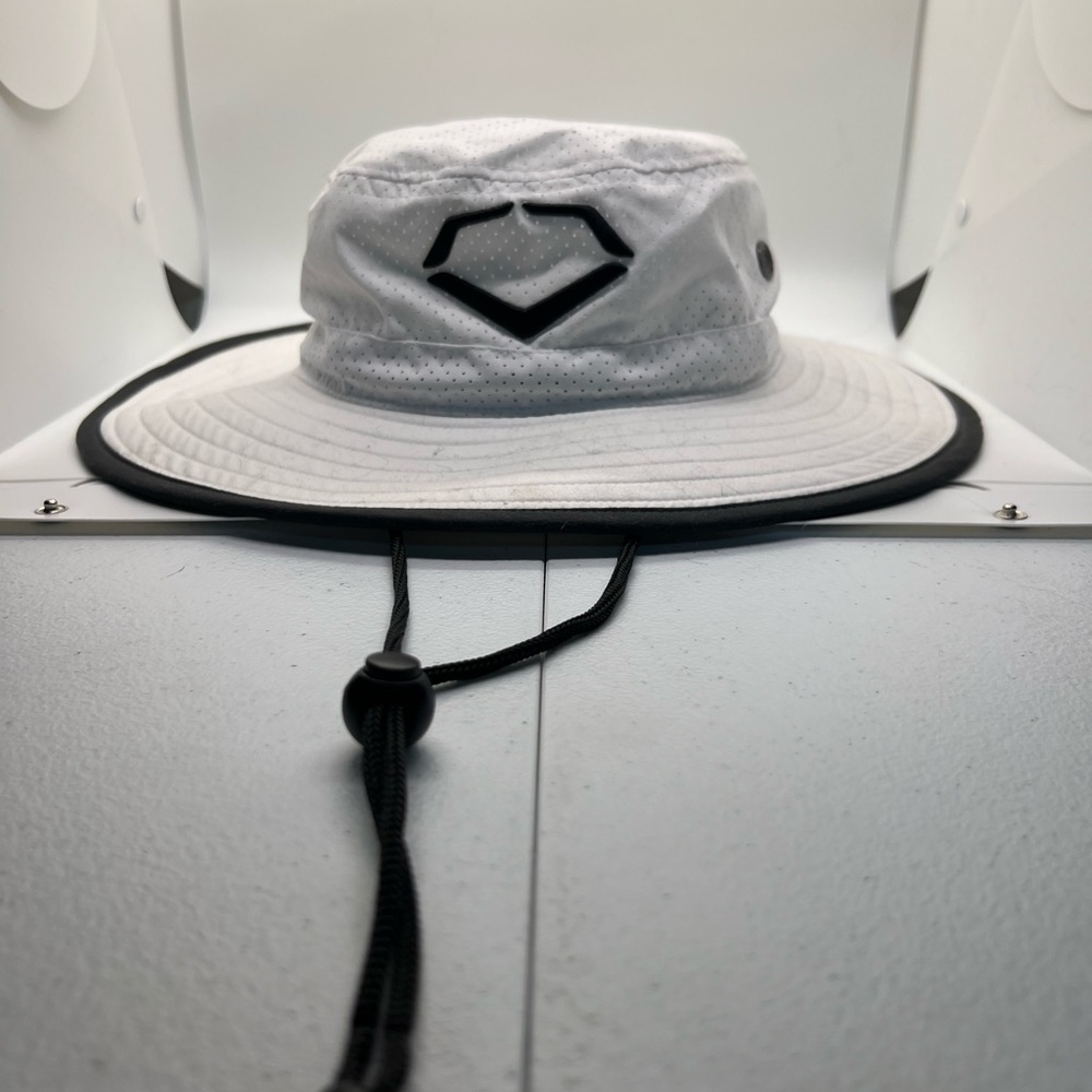 EvoShield White Bucket Hat with Black Trim